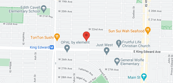 map of 218 W 23RD AVENUE